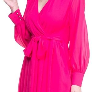SOLD! RICARICA pink/magenta chiffon maxi dress